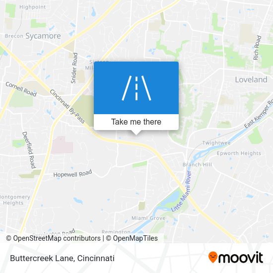 Buttercreek Lane map
