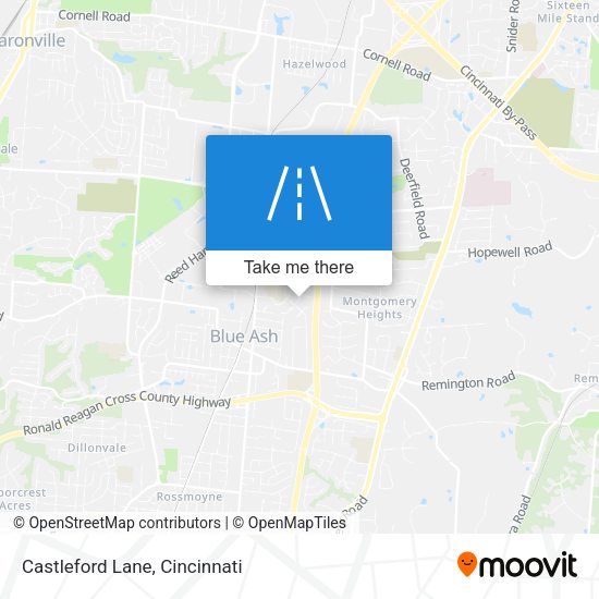 Mapa de Castleford Lane