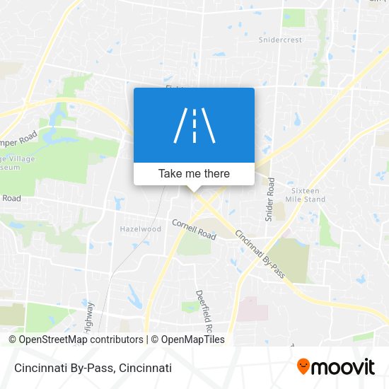 Mapa de Cincinnati By-Pass
