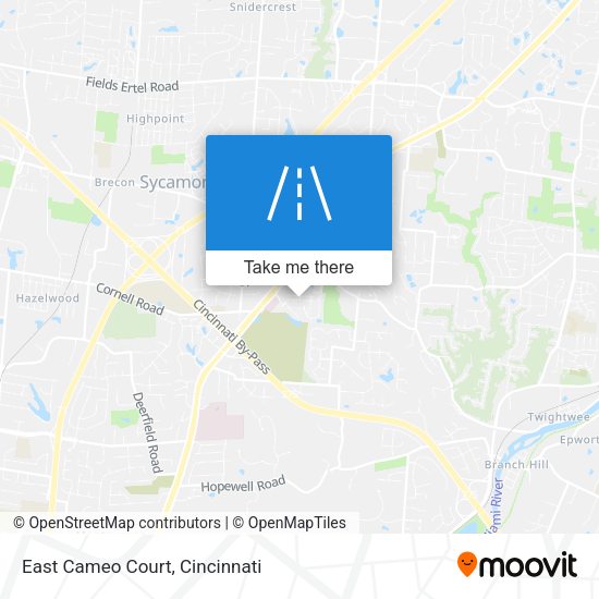 East Cameo Court map