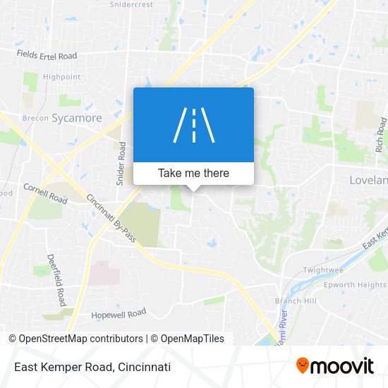 East Kemper Road map