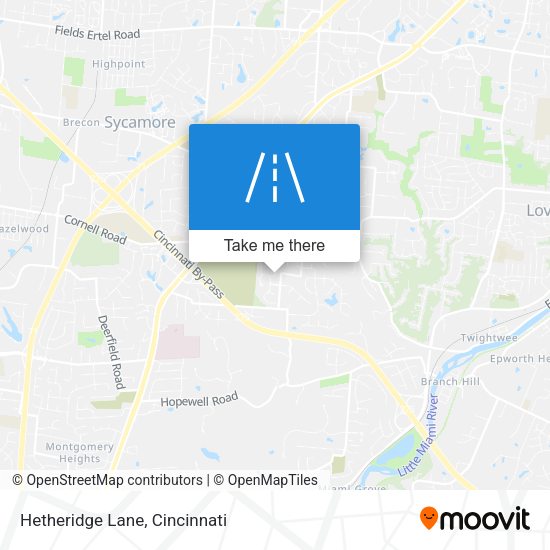 Hetheridge Lane map