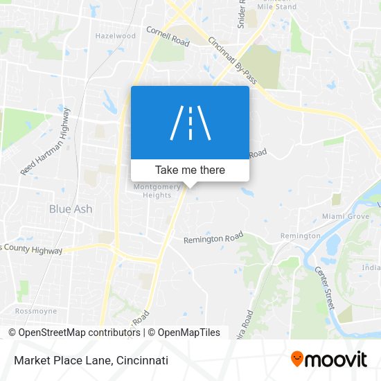 Market Place Lane map