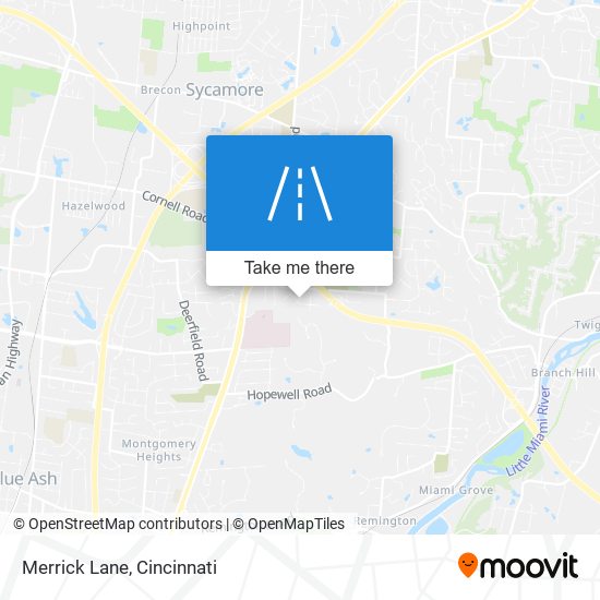 Merrick Lane map