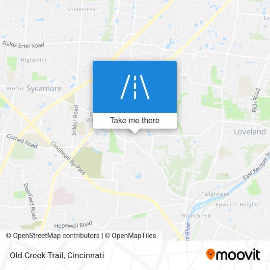 Mapa de Old Creek Trail