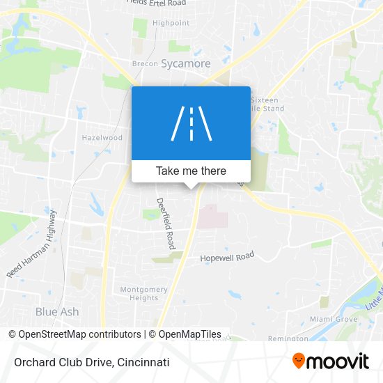 Orchard Club Drive map