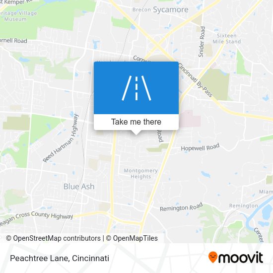 Mapa de Peachtree Lane