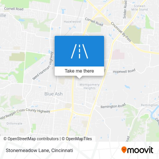 Stonemeadow Lane map
