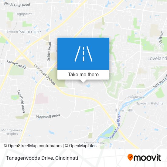 Tanagerwoods Drive map