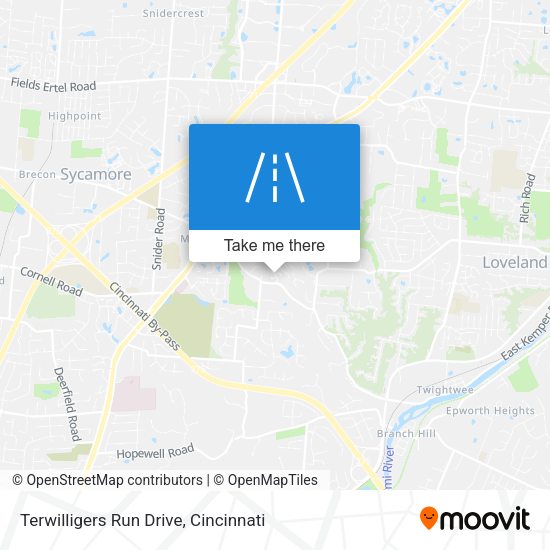 Terwilligers Run Drive map
