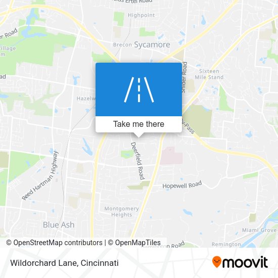Wildorchard Lane map
