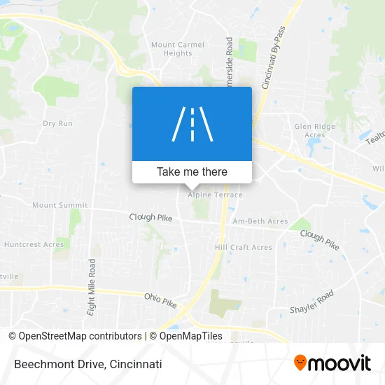 Beechmont Drive map