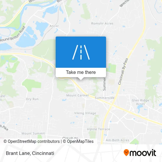 Brant Lane map