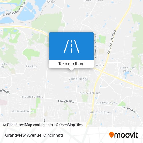 Grandview Avenue map