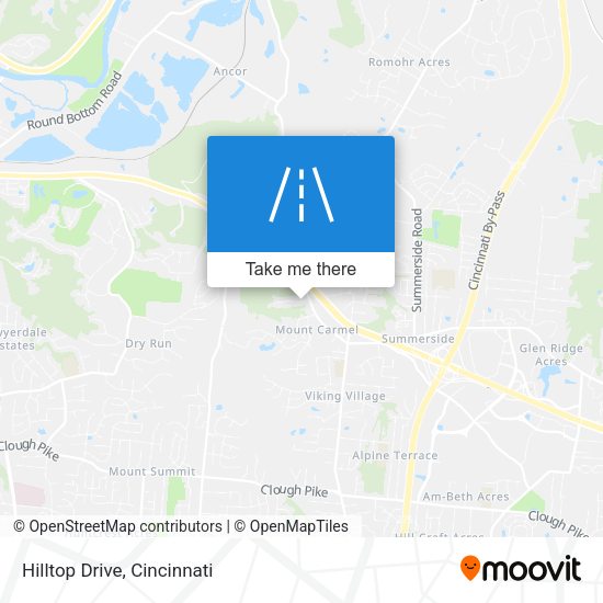 Hilltop Drive map