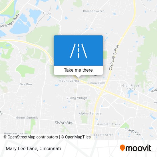 Mary Lee Lane map