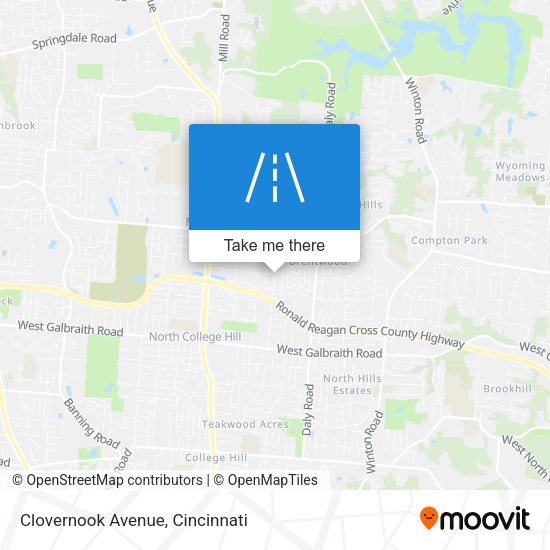 Mapa de Clovernook Avenue