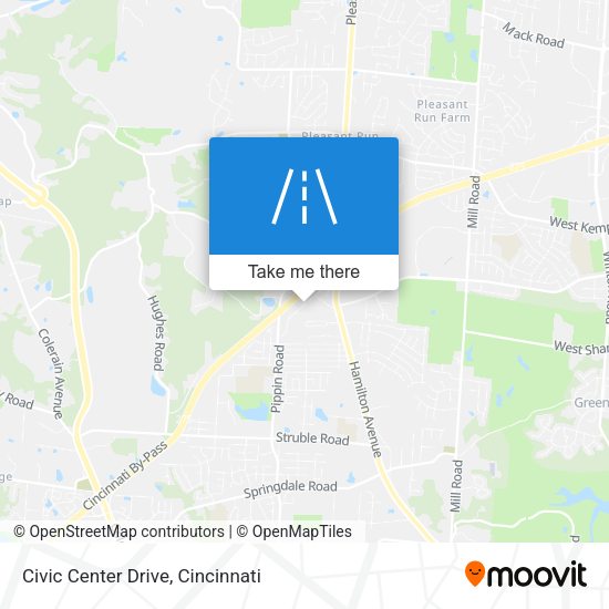 Civic Center Drive map