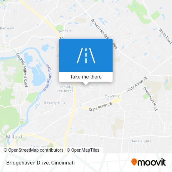 Bridgehaven Drive map