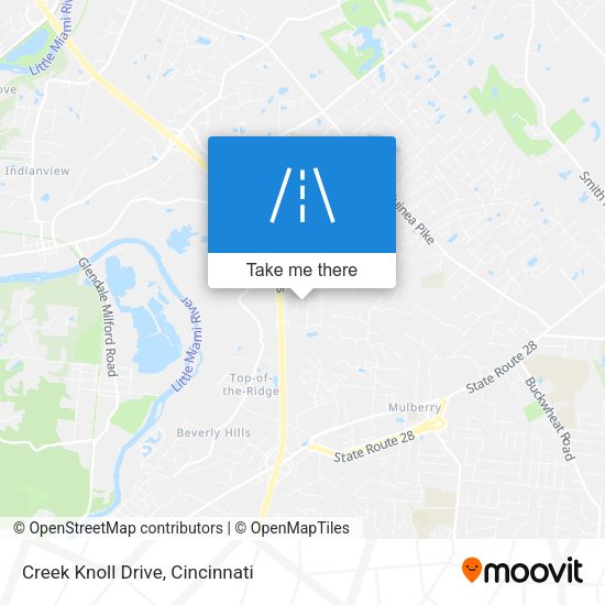 Creek Knoll Drive map