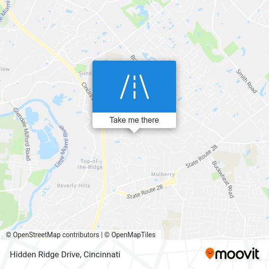 Hidden Ridge Drive map