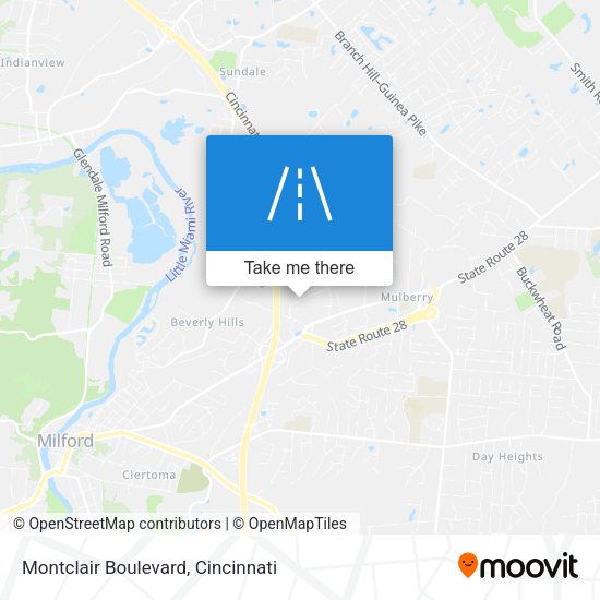 Montclair Boulevard map