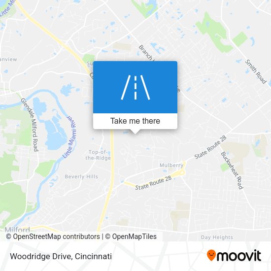 Woodridge Drive map