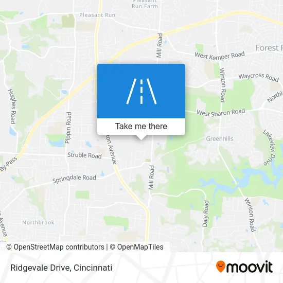 Ridgevale Drive map