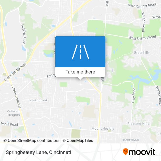 Springbeauty Lane map