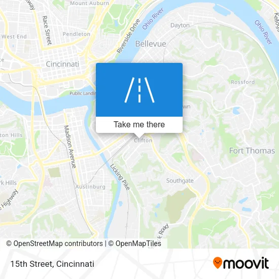 15th Street map