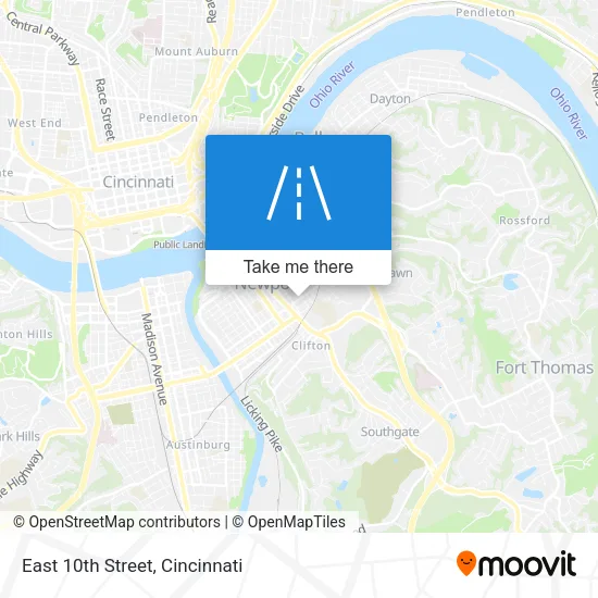 Mapa de East 10th Street