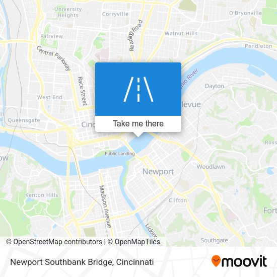 Newport Southbank Bridge map
