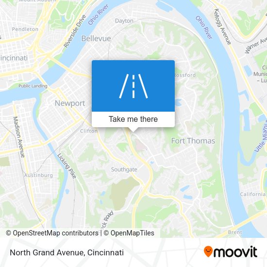North Grand Avenue map