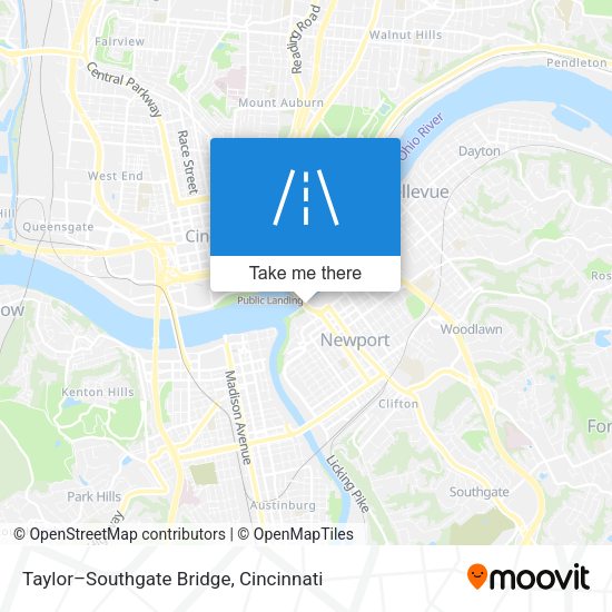 Mapa de Taylor–Southgate Bridge