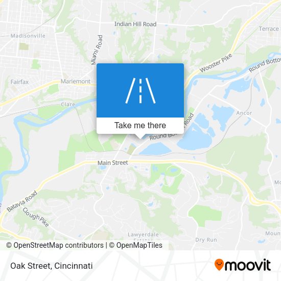 Mapa de Oak Street