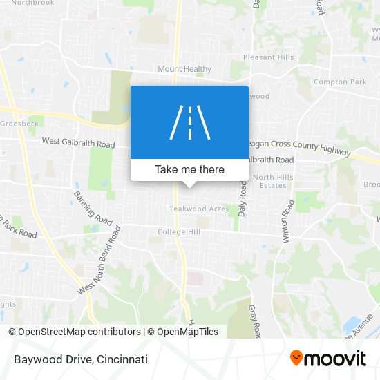 Baywood Drive map