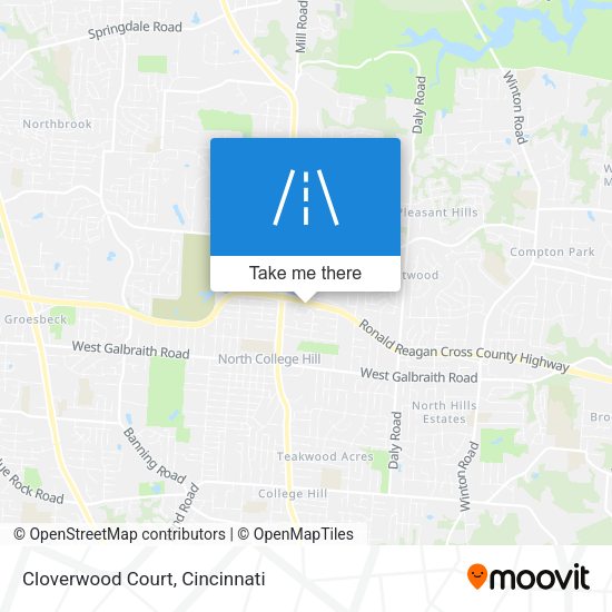 Mapa de Cloverwood Court