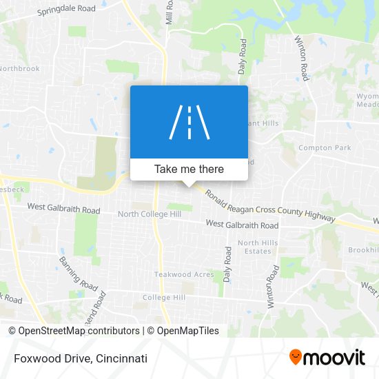 Mapa de Foxwood Drive