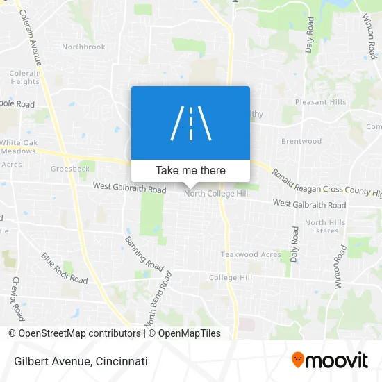 Gilbert Avenue map