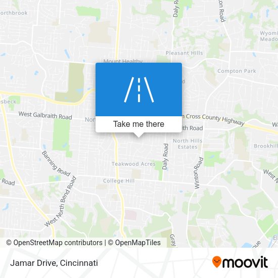 Mapa de Jamar Drive