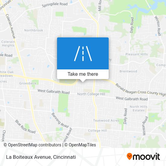 La Boiteaux Avenue map