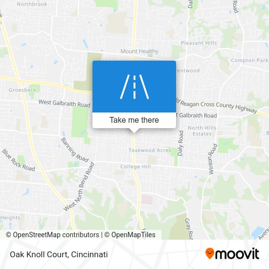 Oak Knoll Court map