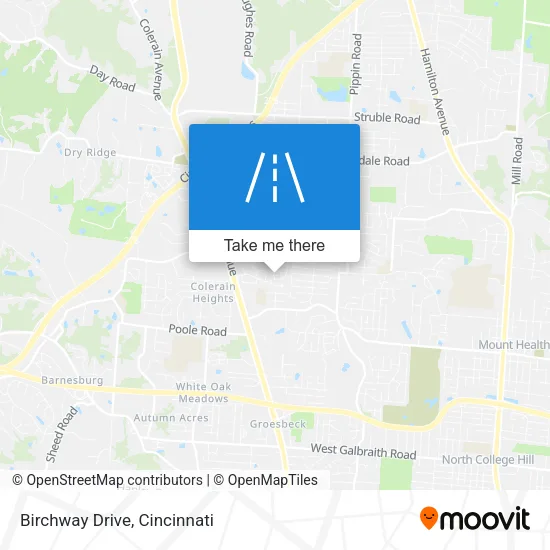 Birchway Drive map