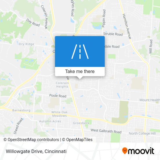 Willowgate Drive map