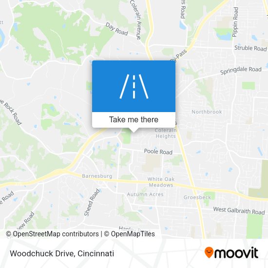 Woodchuck Drive map