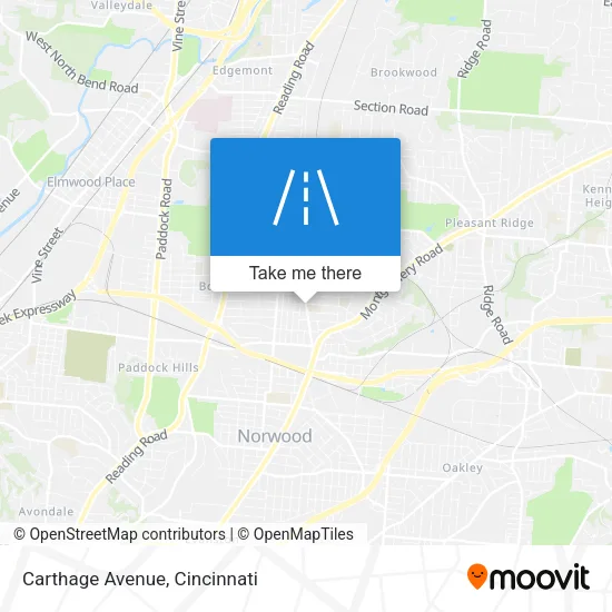 Carthage Avenue map