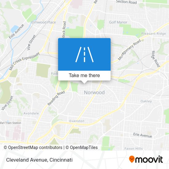 Cleveland Avenue map