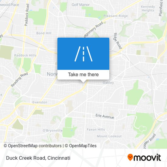 Mapa de Duck Creek Road