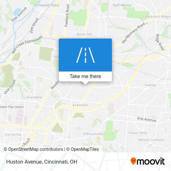 Mapa de Huston Avenue