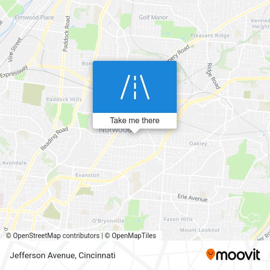Jefferson Avenue map